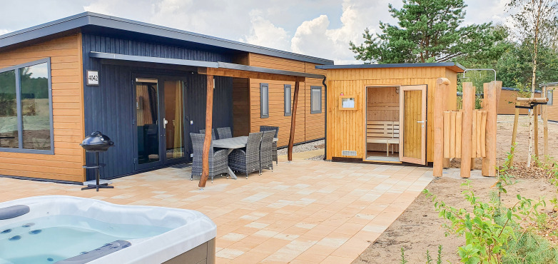 Besucherbungalows mit Spa-Bereich