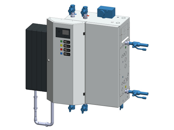 standardisierte Hybridwärmeübergabestationen Dampf(Wasser)-Wasser GIRO NMS 1HY 1HY-*H-**