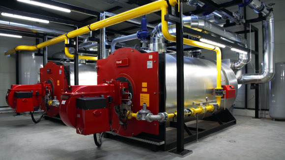 Warmwassererzeuger, Kessel mit je 5 MW Heizleistung