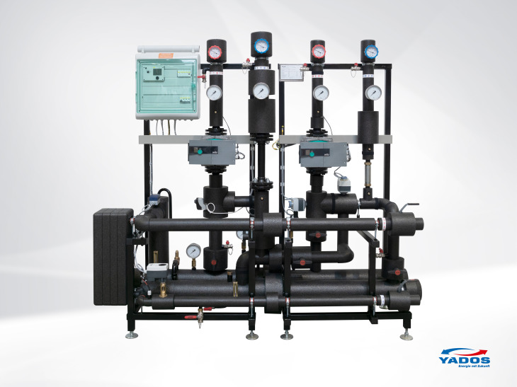Fernwärmestation / Wärmeübergabestation mit Energie-Effizienz-Verteiler YADO-PRO EEV