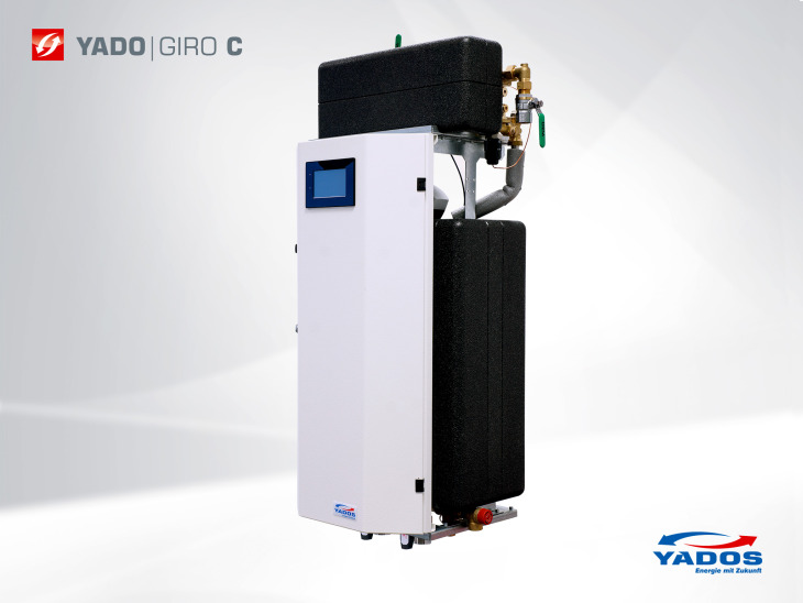 Abbildung: Wärmeübergabestation YADO-GIRO C mit Trinkwassererwärmer (Durchflussystem)
